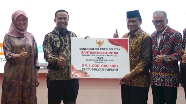 Forum Kerukanan Umat Beragama Dapat Hibah Rp1 Miliar dari Gubernur Sulsel