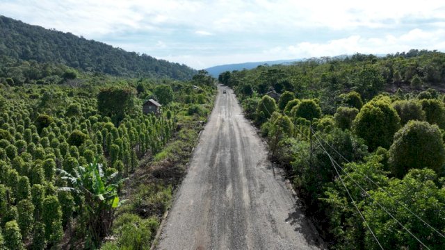 Pengerjaan Ruas Jalan Ussu-Nuha-Beteleme Masuki Tahap Pelapisan Agregat dan Segera Diaspal
