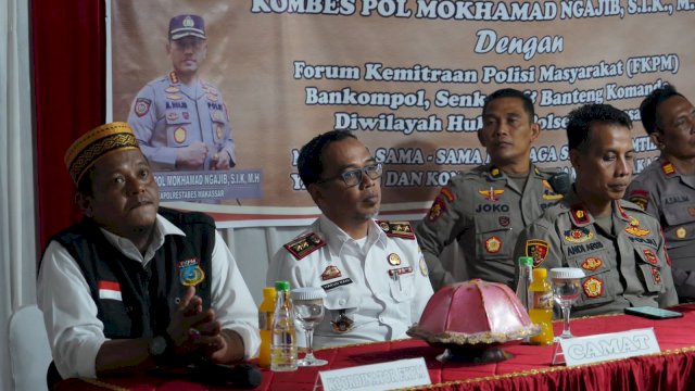 Camat Harun Rani Hadiri Acara Silaturahmi Kapolrestabes Makassar