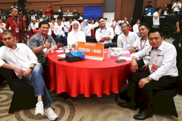 Direksi, Dewas Hingga Staf Perumda Parkir Kompak Hadiri Rakorsus 2023 Pemkot Makassar