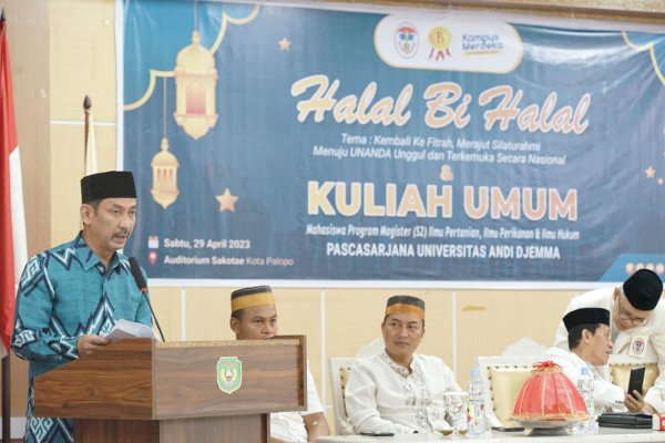 Halal Bihalal Dirangkaikan Launching Kuliah Perdana Pascasarjana UNANDA Palopo