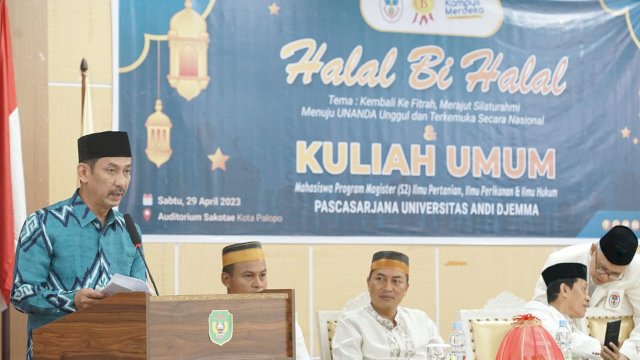 Halal Bihalal Dirangkaikan Launching Kuliah Perdana Pascasarjana UNANDA Palopo