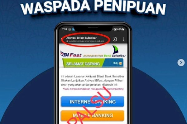 Waspada! Marak Modus Penipuan dalam Bentuk Link Aktivasi Bifast Bank Sulselbar