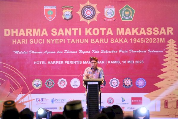 Danny Pomanto Ajak Seluruh Elemen Masyarakat Perkuat Moralitas Sosial di Momen Perayaan Dharma Santi