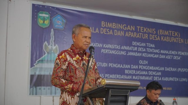 Bupati Luwu Basmin Mattayang.(F-Humas)