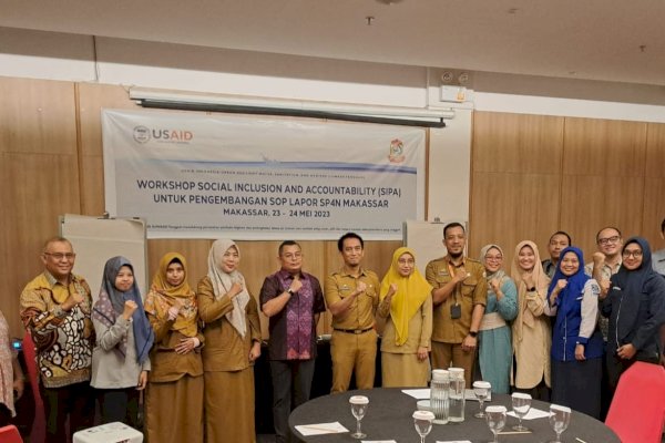 Pemkot – USAID IUWASTH TANGGUH Gelar Workshop SIPA Pengembangan SOP Lapor SP4N Kota Makassar
