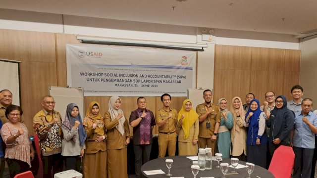 Pemkot Makassar - USAID IUWASTH TANGGUH Gelar Workshop SIPA Pengembangan SOP Lapor SP4N Kota Makassar.