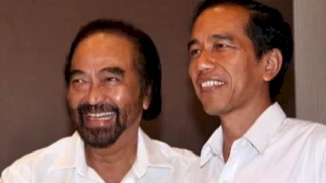 Surya Paloh Rangkul Jokowi.(F-INT)