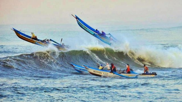 Ilustrasi Gelombang Tinggi. (F-INT)