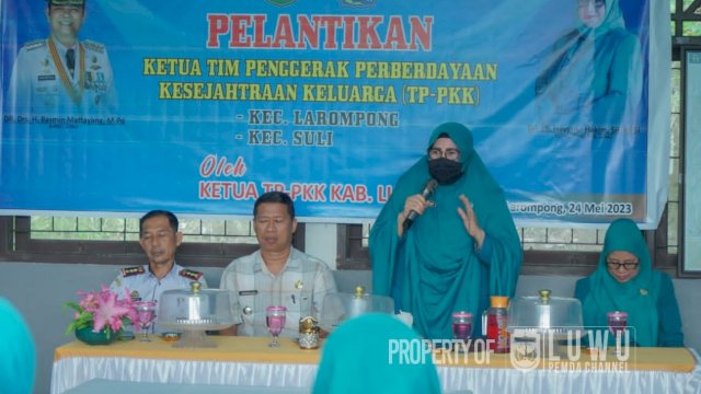 Lengkapi Struktur Kepengurusan, Hayarna Lantik 7 Ketua PKK Kecamatan di Luwu