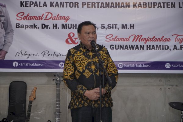 Sekda Sulaiman Hadiri Pisah Sambut Kepala Kantor Pertanahan Luwu