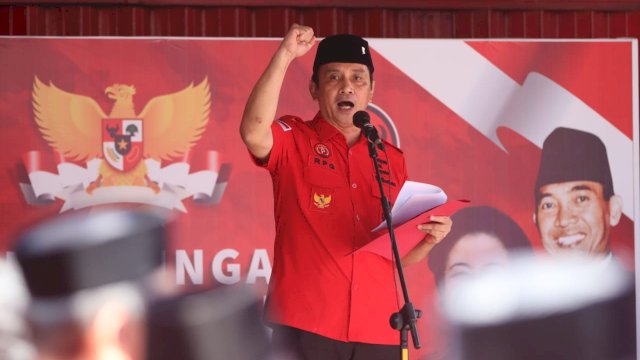 Dipimpin Rudy Pieter Goni, PDIP Sulsel Laksanakan Upacara Peringatan Hari Lahir Pancasila