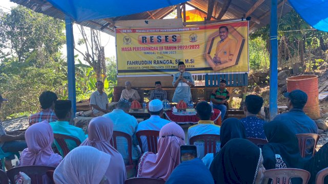 Fahruddin Rangga Komitmen Kawal Aspirasi Masyarakat Gowa-Takalar Lewat Giat Reses