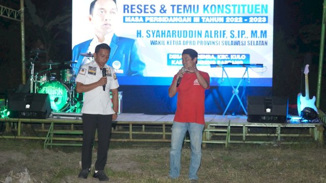 Reses Masa Sidang III, Syaharuddin Alrif Jaring Aspirasi Masyarakat Desa Maddenra