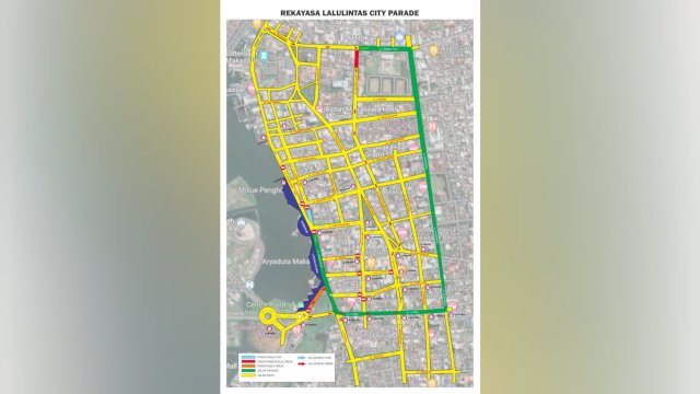 Ditutup, Dishub Makassar Imbau Warga Hindari Ruas Jalan Ini Saat MNEK 2023