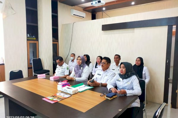 Asisten II Setda Kota Palopo Ikut Rakor Pengendalian Inflasi secara Virtual