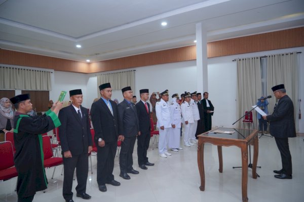 Bupati Basmin Mattayang Lantik Kasatpol PP Luwu