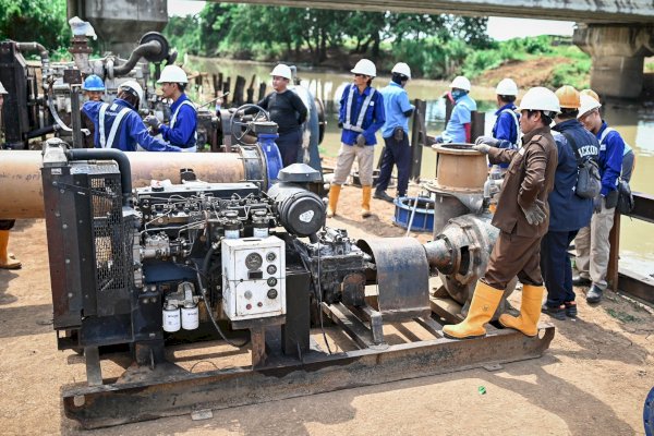 Antisipasi Kemarau Ekstrim, PDAM Makassar Turunkan Pompa Air Baku di Moncongloe