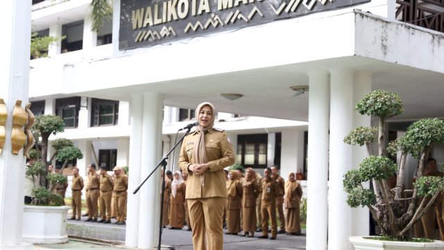 Wawali Makassar Fatmawati Rusdi Tekankan OPD Tingkatkan Komunikasi Internal. (F-Humas)