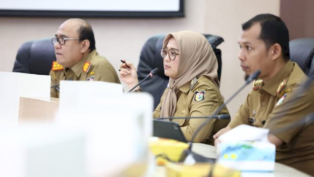 Wawali Makassar Fatmawati Rusdi Kumpulkan Camat Lurah Tagih Data Update Warga. (F-Humas)