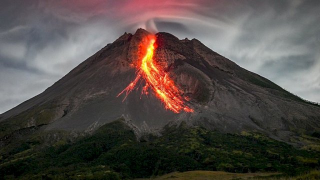 Ilustrasi Gunung Merapi.(F-INT)