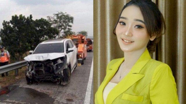 Artis Dangdut Difarina Kecelakaan di Tol Jombang.(F-INT)