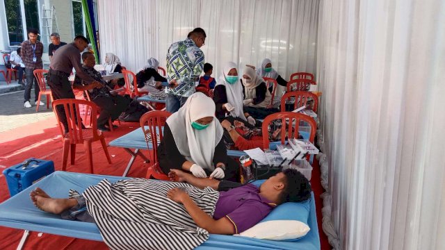 Stok Darah di RSUD Lanto Daeng Pasewang Menipis, Bank Sulselbar Jeneponto Rutin Gelar Donor Darah