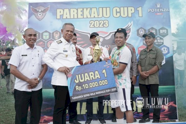 Bupati Luwu Apresiasi Kekompakan Pemuda Parekaju Gelar Turnamen Sepakbola