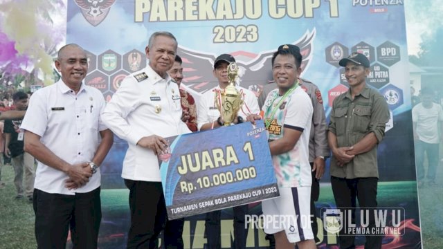Bupati Luwu Apresiasi Kekompakan Pemuda Parekaju Gelar Turnamen Sepakbola