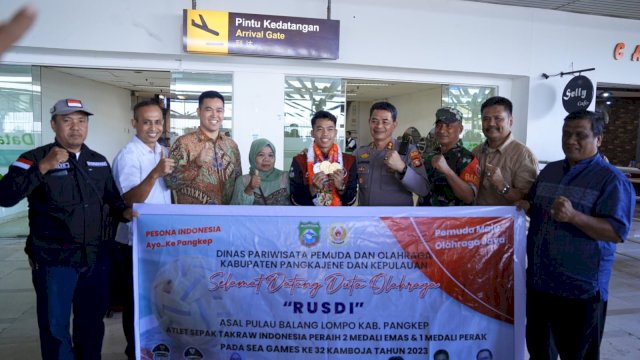 Bupati Yusran Sambut Anak Pulau Pangkep Peraih Emas Sea Games