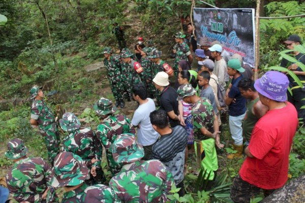 Kodim 1421/Pangkep Bantu Atasi Kesulitan Air Warga Desa