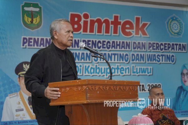 Bupati Luwu Buka Bimtek Penanganan Pencegahan, Percepatan Penurunan Stunting dan Wasting