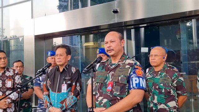 Pimpinan KPK Johanis Tanak saat Bersama Puspom TNI.(F-INT)