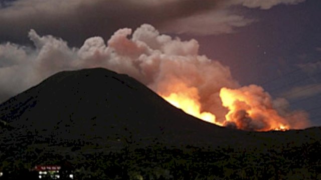 Ilustrasi Gunung Lokon.(F-INT)