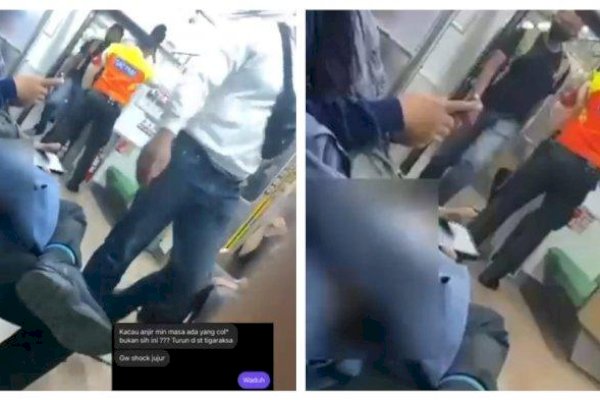 Viral, Pria Masturbasi dalam KRL Rangkasbitung
