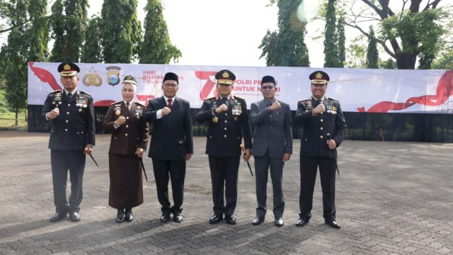 Peringatan Hari Bhayangkara ke-77, Pemkot Makassar-Polri Wujudkan Kondusifitas Tahun Politik