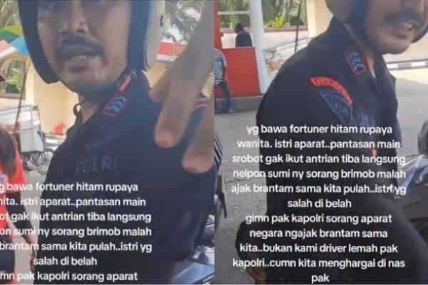 Viral Istri Brimob Kendarai Fortuner Serobot Antrean SPBU