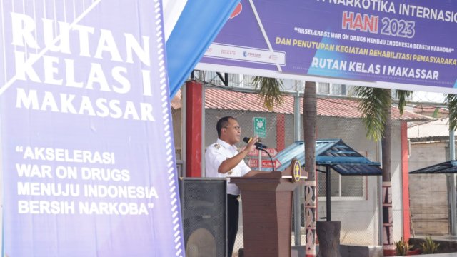 Hari Anti Narkotika Internasional, Pemkot Makassar-BNN dan Kemenkumham Nyatakan Perang Atas Narkoba