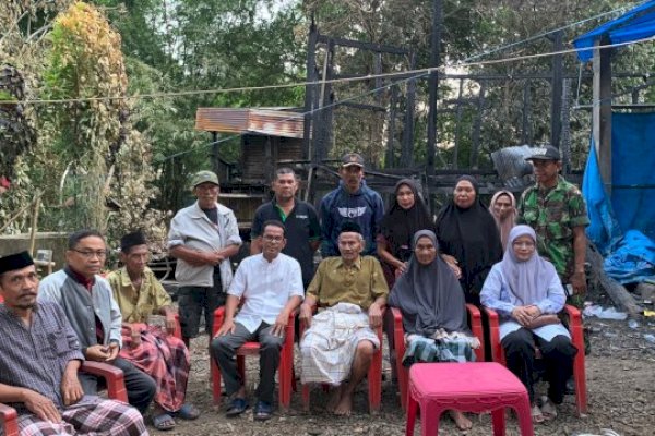 Pj Bupati Takalar Kunjungi Korban Kebakaran di Polsel