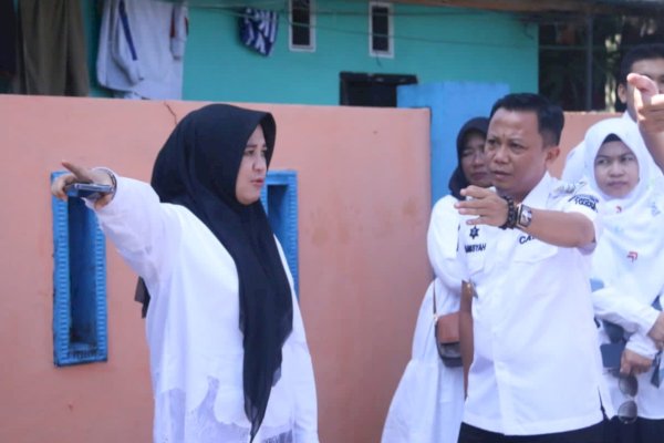 Camat Alamsyah Dampingi Wawali Fatmawati Rusdi Tinjau Longwis Taegu