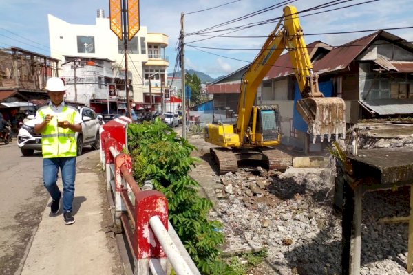 Pemprov Sulsel Bangun Jembatan Malango di Kabupaten Torut