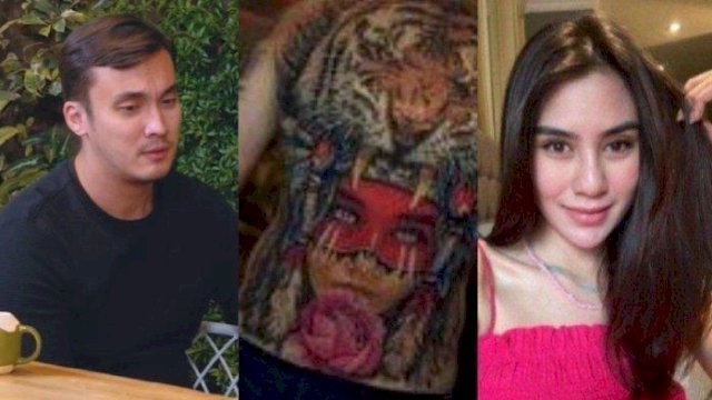 Rendy Kjaernett Akui Habiskan Puluhan Juta Saat Buat Tato Wajah Mirip Syahnaz.(F-INT)