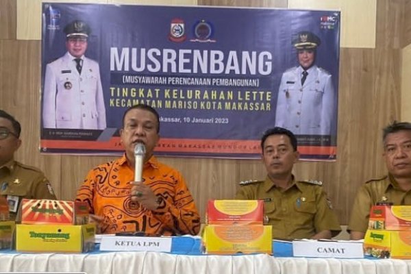 Musrenbang Tingak Keluran Lette Dihadiri kabid Ekonomi dan SDA Bappeda Makassar