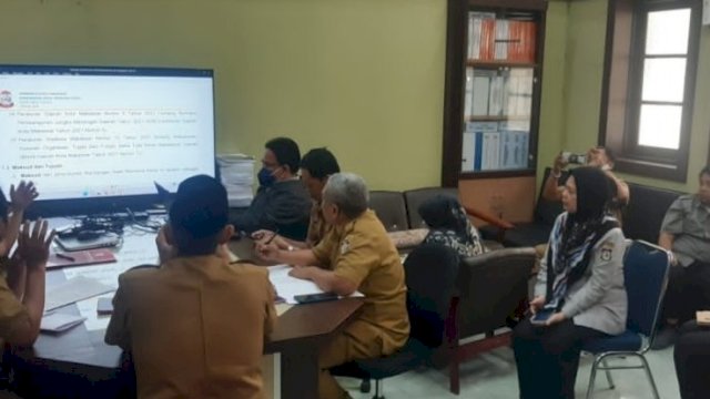 Verifikasi Rancangan Renja-PD Tahun 2024 Sekretariat Daerah Dilaksanakan Oleh Bappeda Makassar