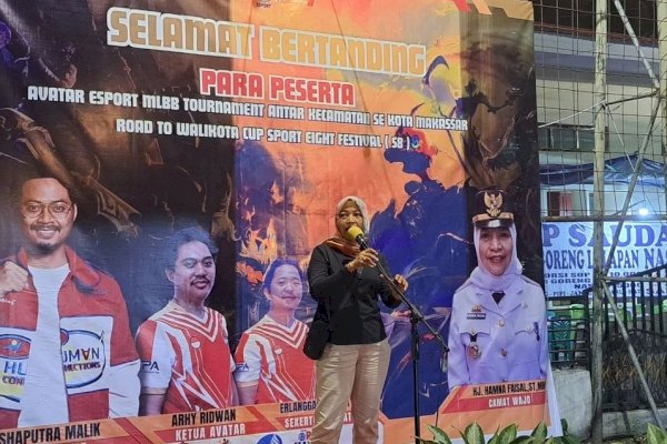 Camat Hamna Faisal Hadiri Babak Kualifikasi Turnamen E-Sport Mobile Legends Se Kecamatan Wajo
