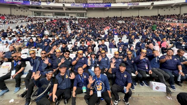 Ribuan Kader NasDem Sulsel Hadiri Apel Siaga di Gelora Bung Karno (GBK) Jakarta