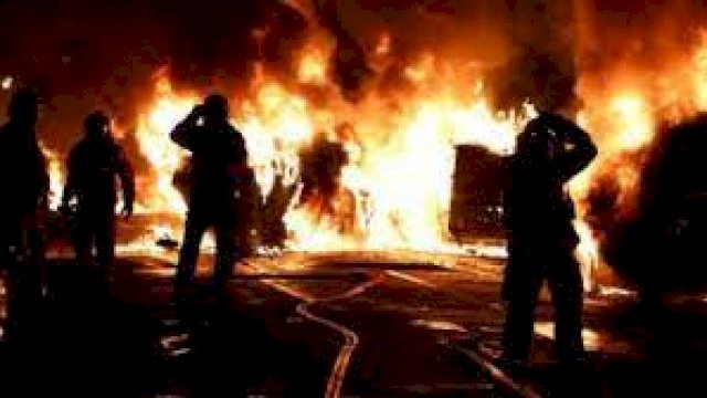 Ilustrasi Kerusuhan di Prancis. (F-INT)