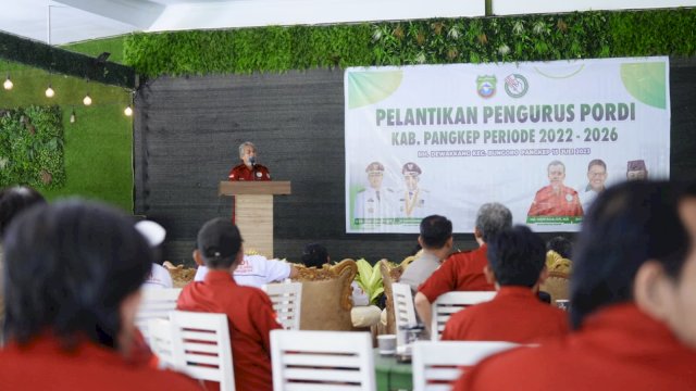 Bupati Pangkep Yusran Hadiri Pelantikan Pengurus PORDI