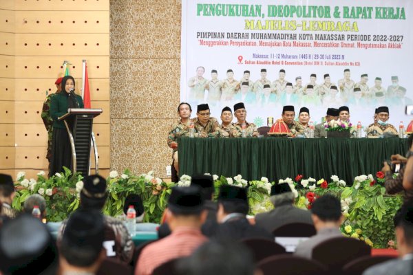 Hadiri Pengukuhan Majelis Lembaga Muhammadiyah, Wawali Makassar Fatmawati Rusdi Harapkan Kolaborasi dan Sinergitas