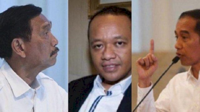 Luhut-Bahlil-Jokowi.(F-INT)